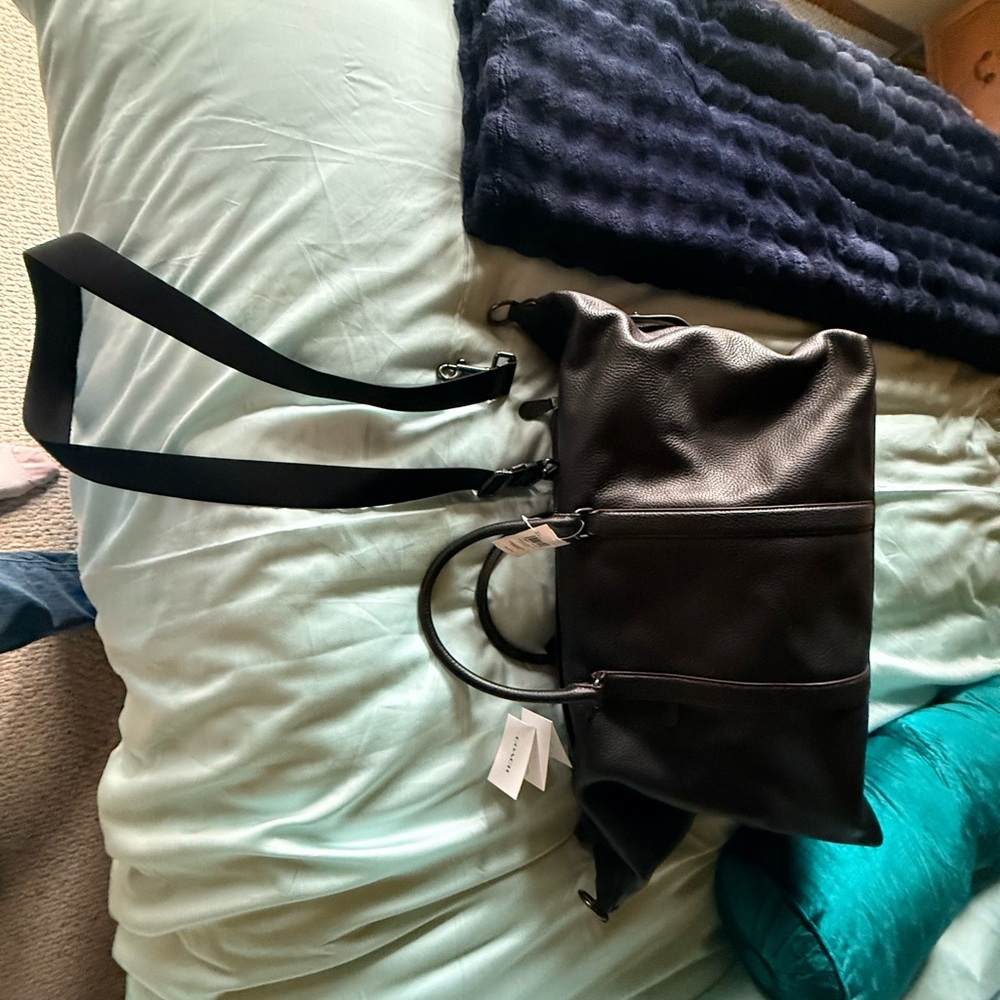 Coach trekker Pebbled Black Leather Satchel - Picture 14 of 16